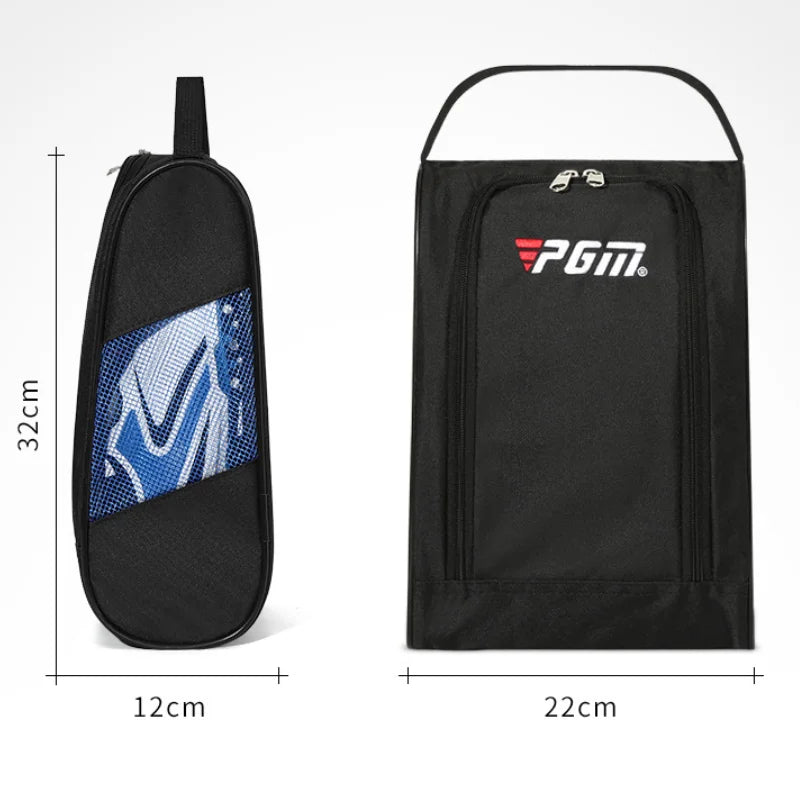 Portable Mini Golf Shoe Bag Nylon Carrier Bags Golfball Holder Lightweight Breathable Pouch Pack Tee Bag Sports Accessories
