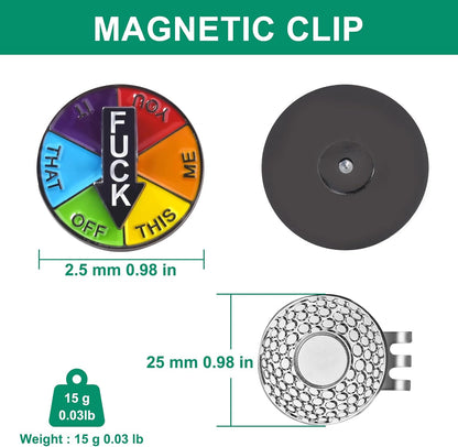 Golf Ball Marker Hat Clip, Golf Accessories for Men, Golf Ball Stamp, Funny Golf Gifts, Golf Gadgets