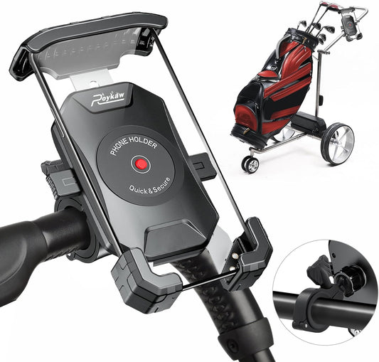Golf Push Cart Phone Holder Mount 