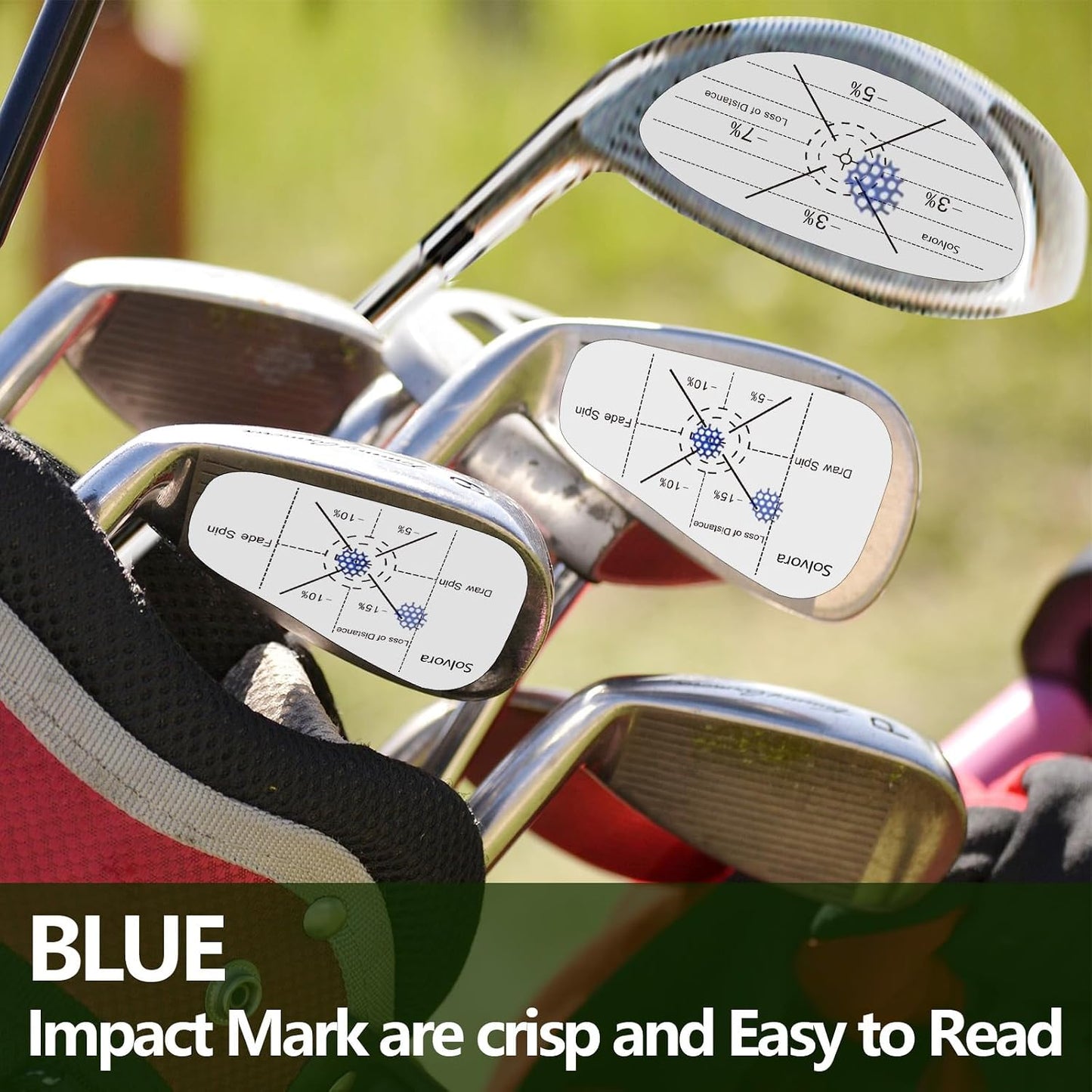 Golf Impact Tape Club Impact Stickers for Woods Irons and Putters No Residue Golf Accessories for Swing Practice (300PCS)