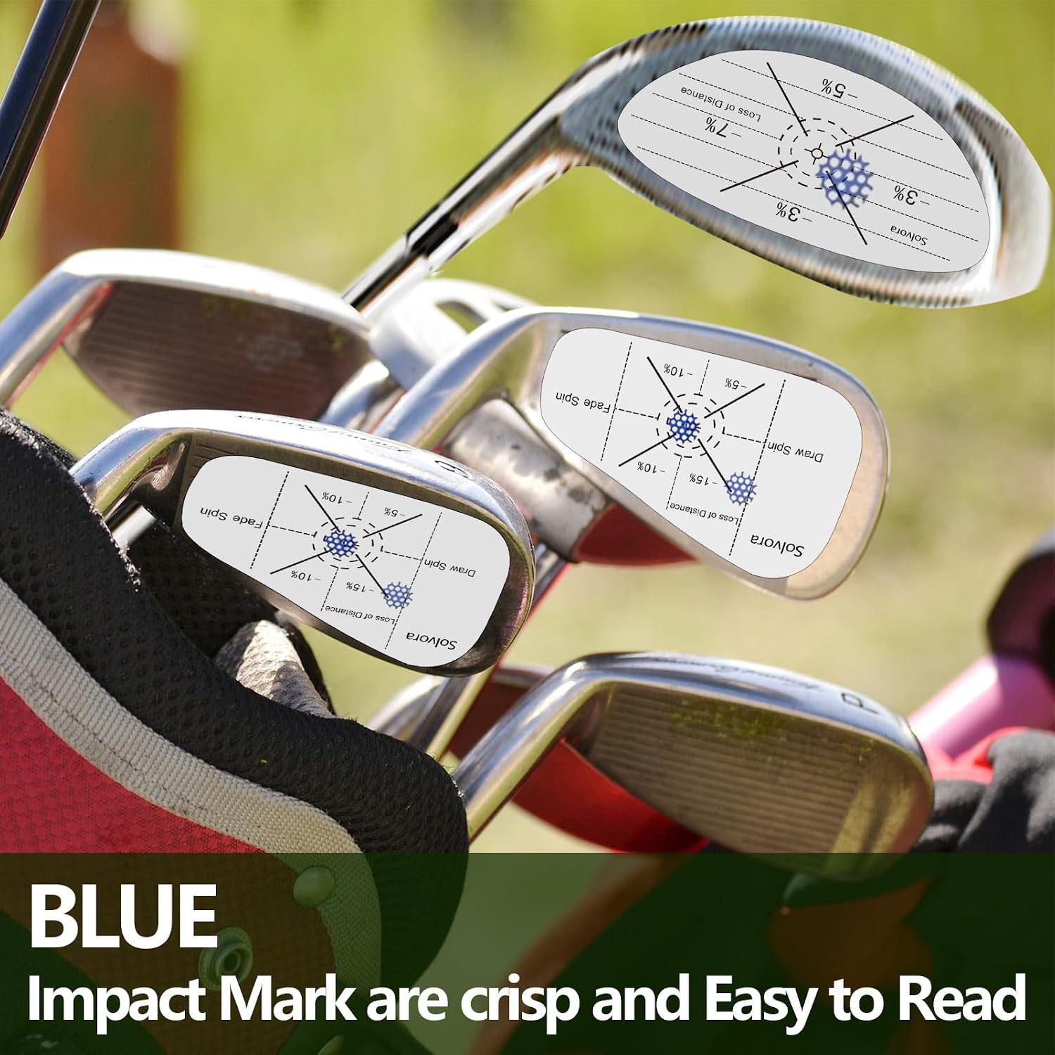 Golf Impact Tape Club Impact Stickers for Woods Irons and Putters No Residue Golf Accessories for Swing Practice (300PCS)