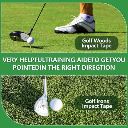 Golf Impact Tape Club Impact Stickers for Woods Irons and Putters No Residue Golf Accessories for Swing Practice (300PCS)