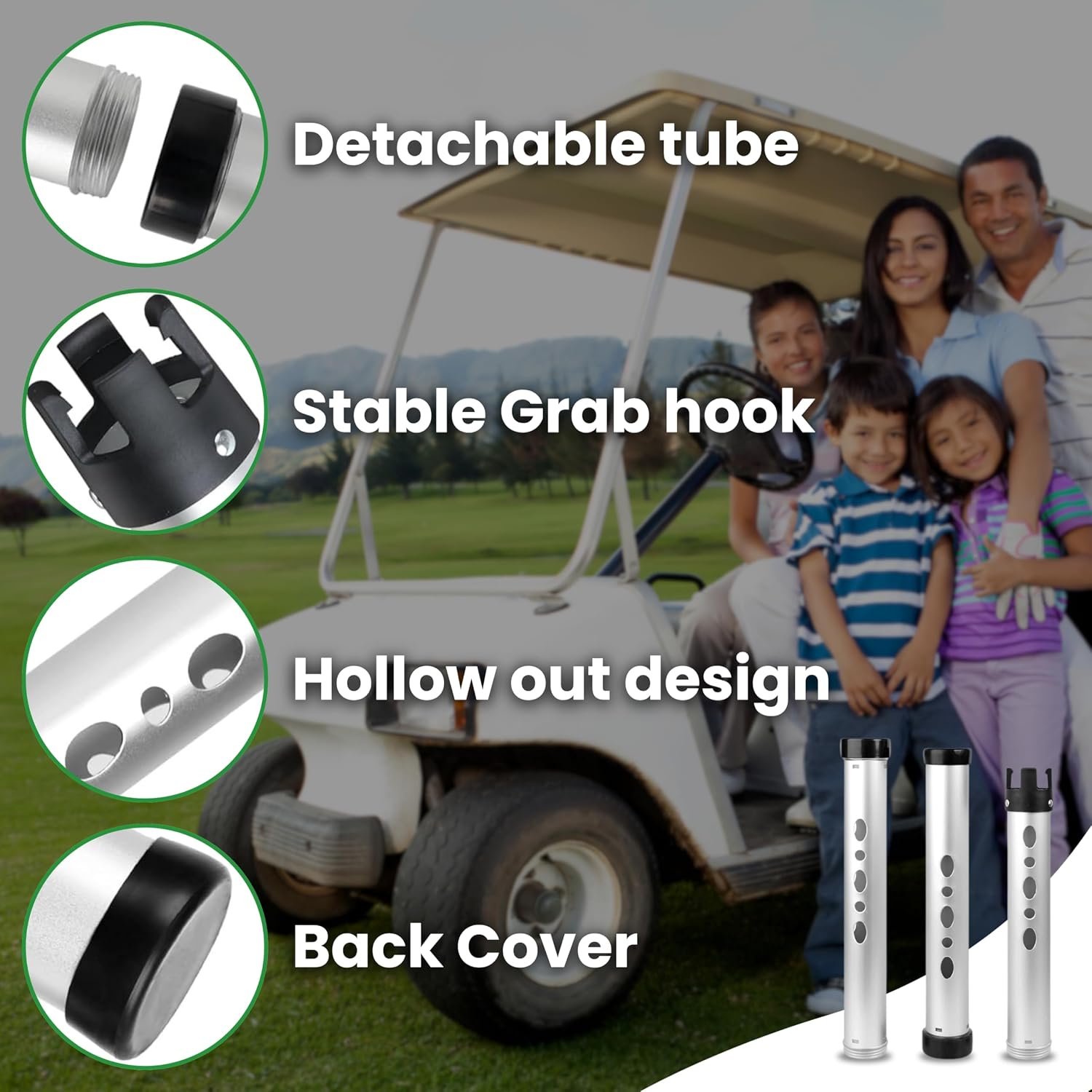 Premium Golf Ball Retriever Telescopic Golf Tees Golf Accessories Golf Gifts Golf Ball Cleaner Golf Ball Stamp Ball Bag Golf Ball Holder Disc Golf Retriever Practice Golf Balls