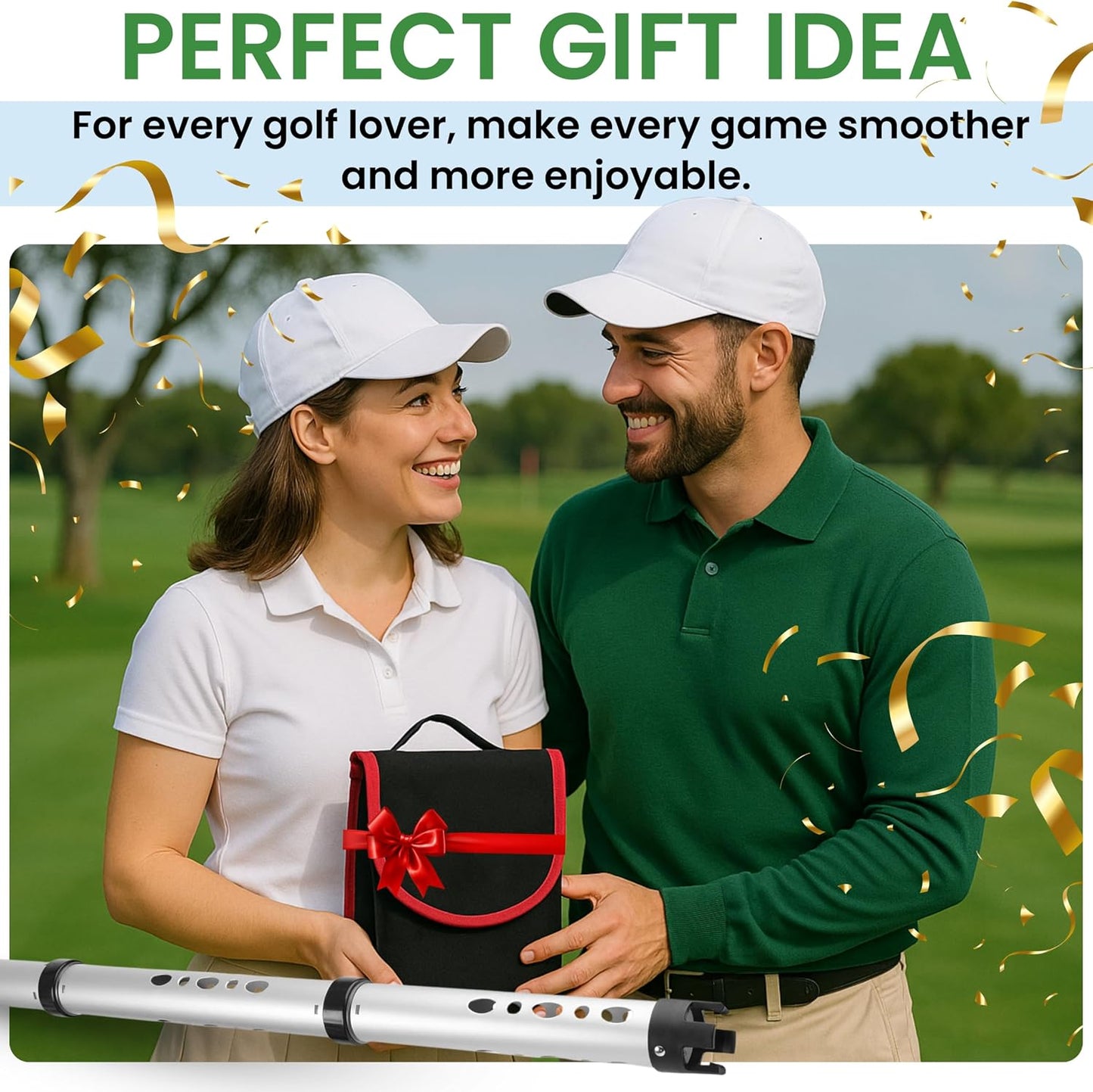 Premium Golf Ball Retriever Telescopic Golf Tees Golf Accessories Golf Gifts Golf Ball Cleaner Golf Ball Stamp Ball Bag Golf Ball Holder Disc Golf Retriever Practice Golf Balls