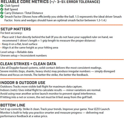 Golf Swami Launch Master Golf Launch Simulator - Golf Training Aid, Lite
