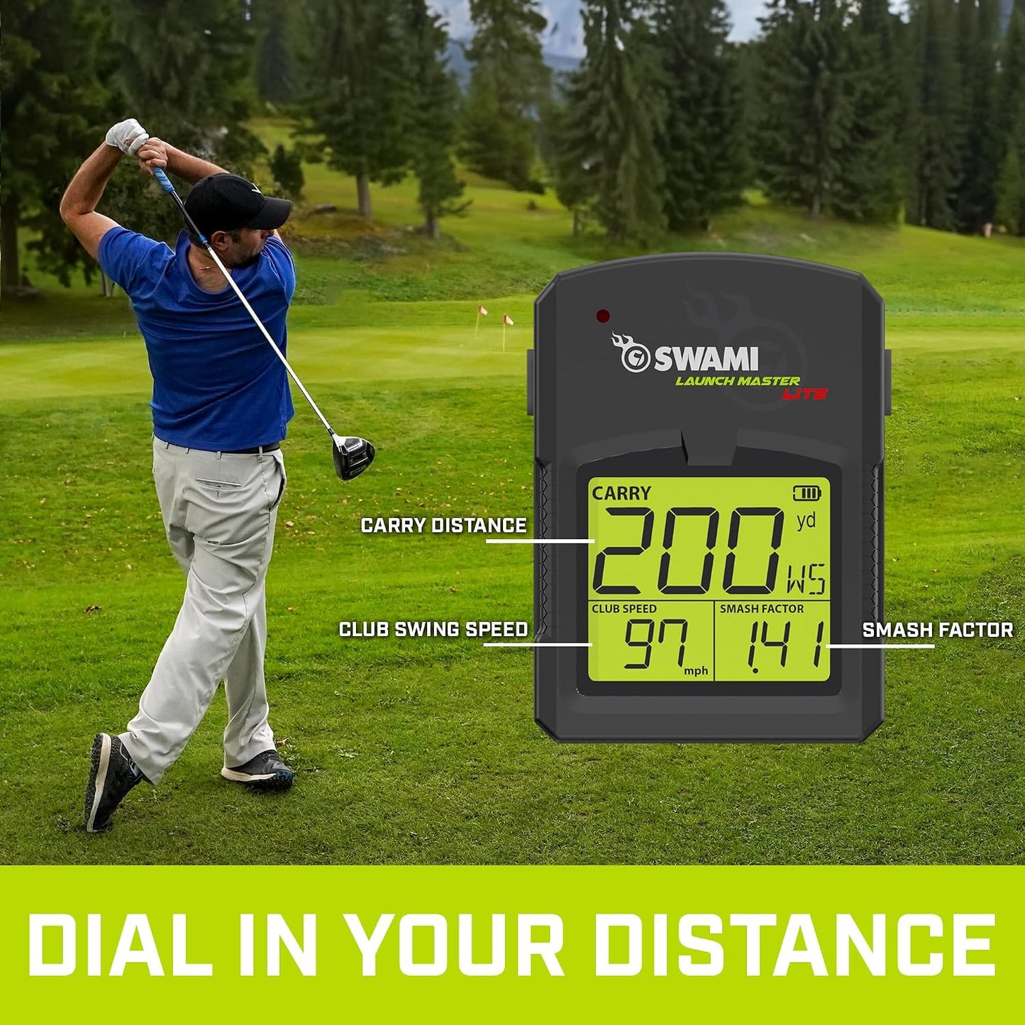 Golf Swami Launch Master Golf Launch Simulator - Golf Training Aid, Lite