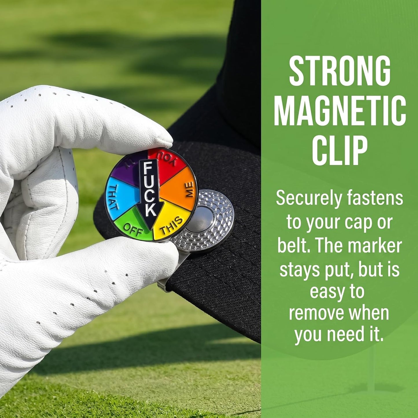 Golf Ball Marker Hat Clip, Golf Accessories for Men, Golf Ball Stamp, Funny Golf Gifts, Golf Gadgets