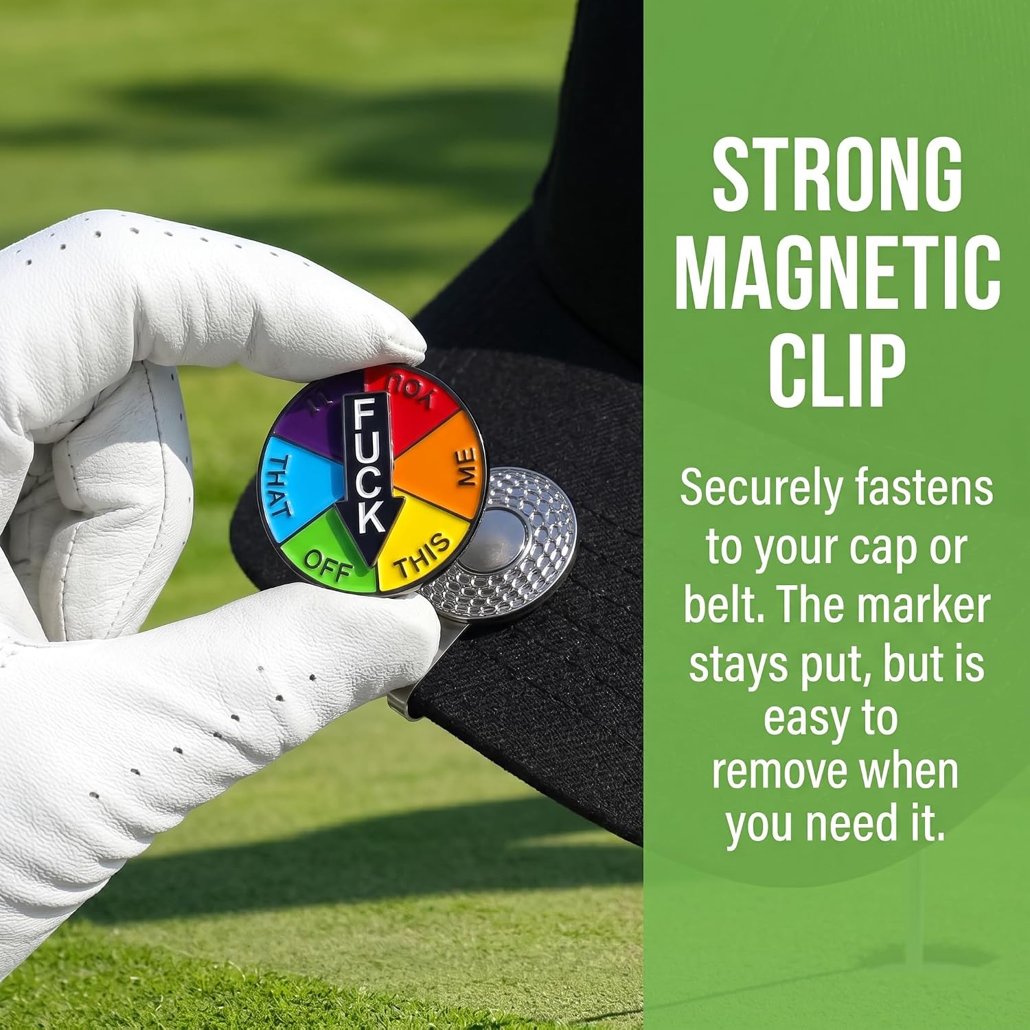 Golf Ball Marker Hat Clip, Golf Accessories for Men, Golf Ball Stamp, Funny Golf Gifts, Golf Gadgets