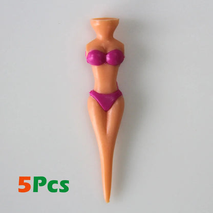 5Pc Bikini Girl Golf Tees