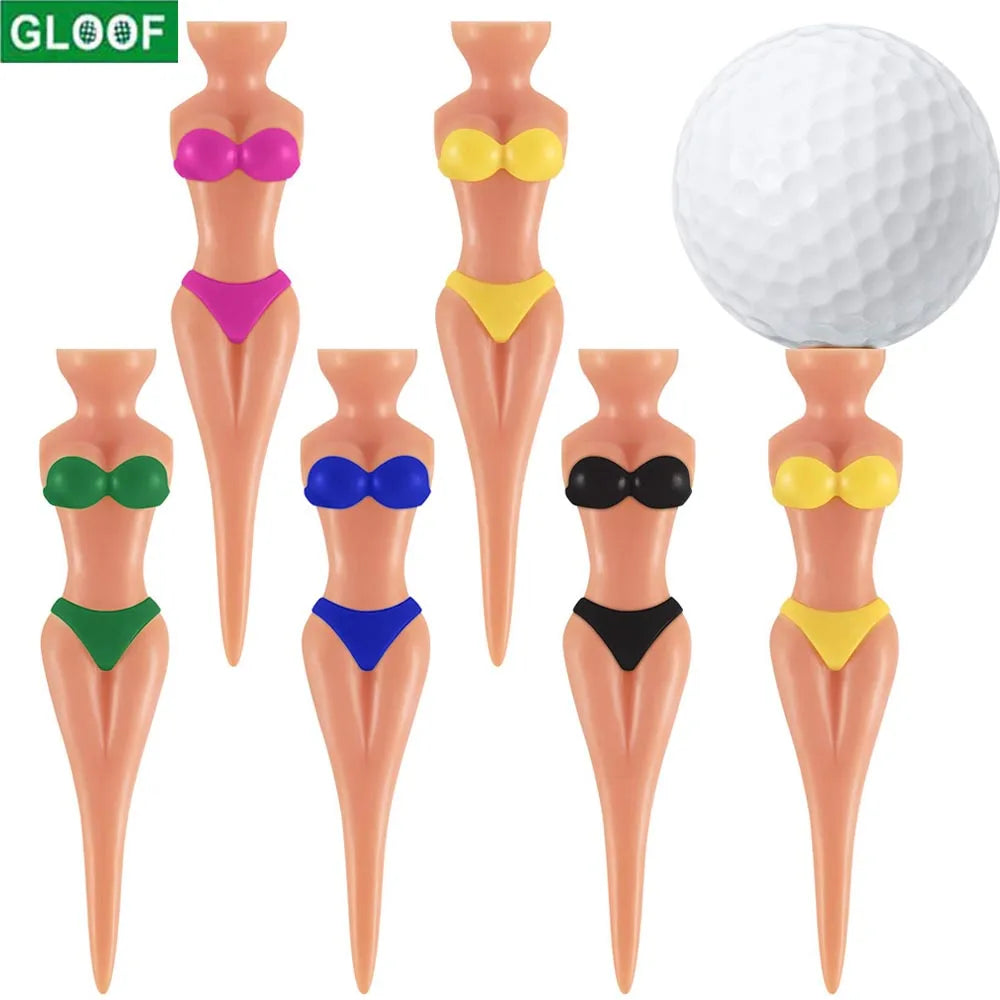 5Pc Bikini Girl Golf Tees