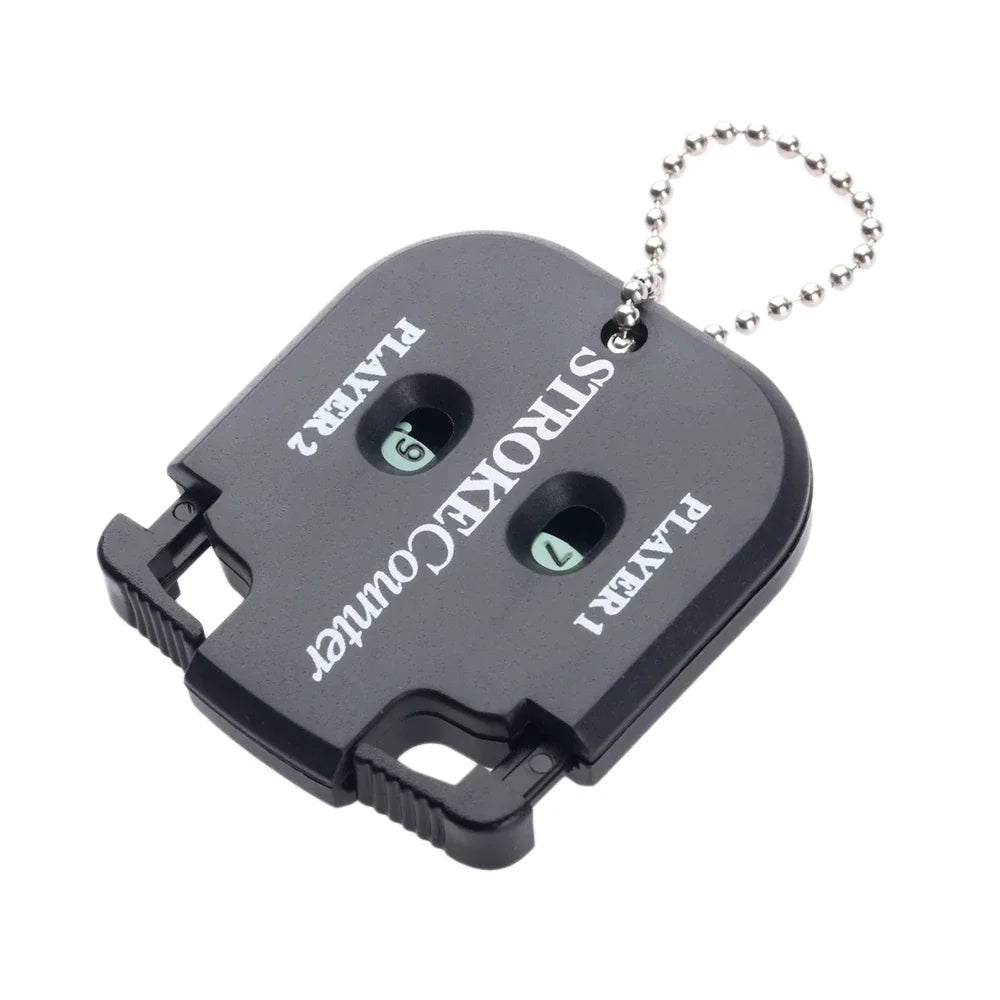 Golf Ball Strike Count Mini Portable Putting Score Counter Double Digit Scorer with Keychain Golf Accessories Golf Training Aid