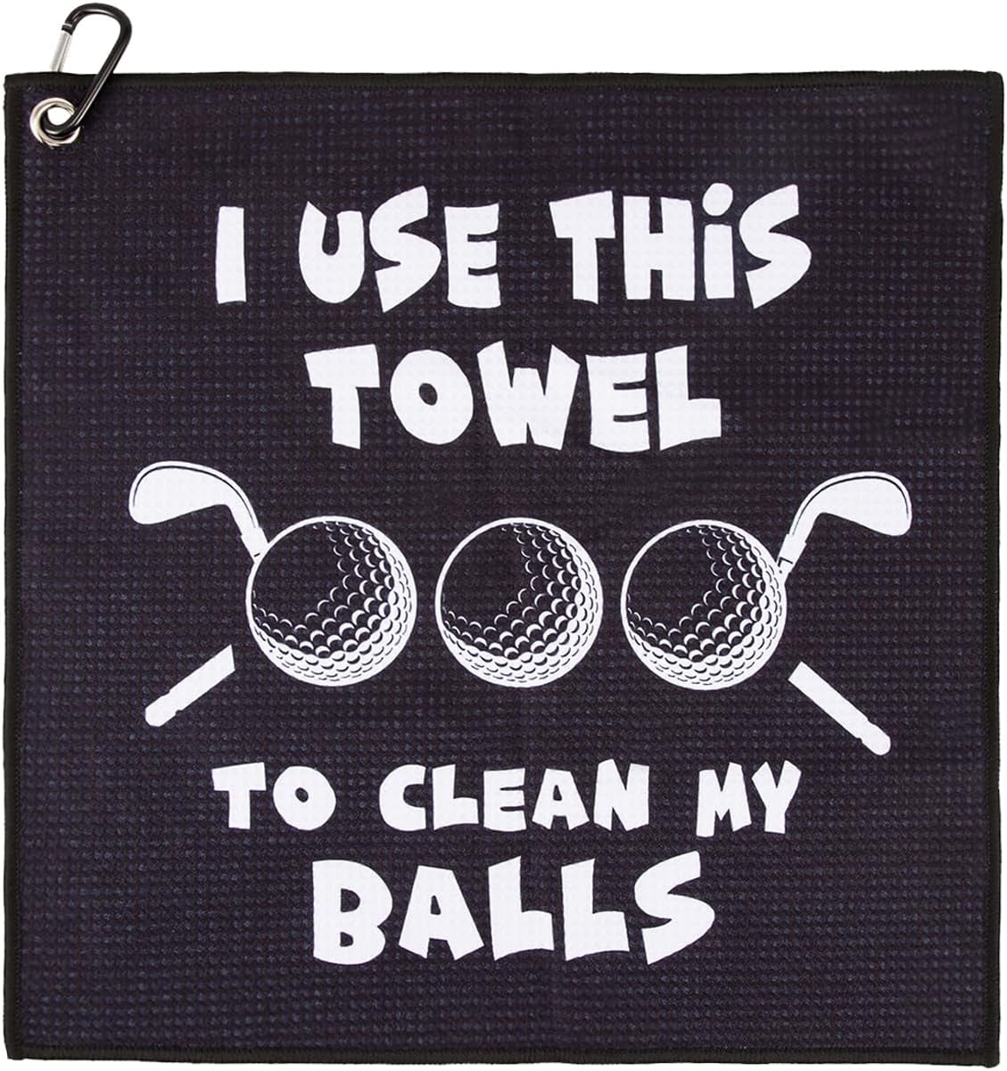 Golf Towels,Funny Golf Towel,Valentines Day Gift for Him,Golf Towel for Golf Bags,Funny Golf Gifts for Men,Golf Towels for Men,Gifts for Golfers Husband Boyfriend Dad Him (Black #2)